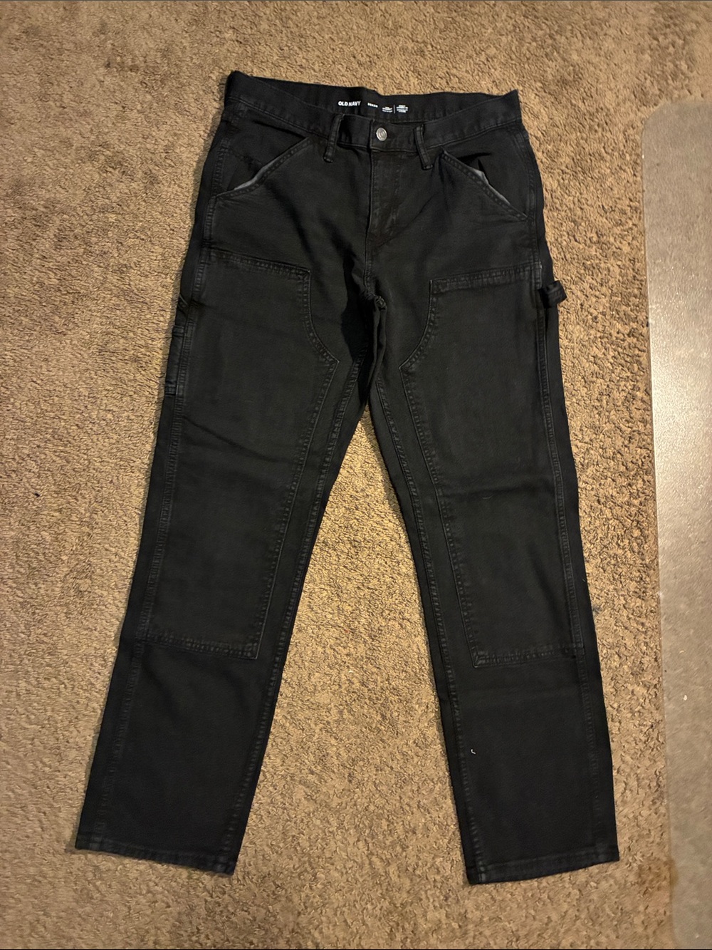 Old Navy Men’s Black Straight Jeans carhartt style